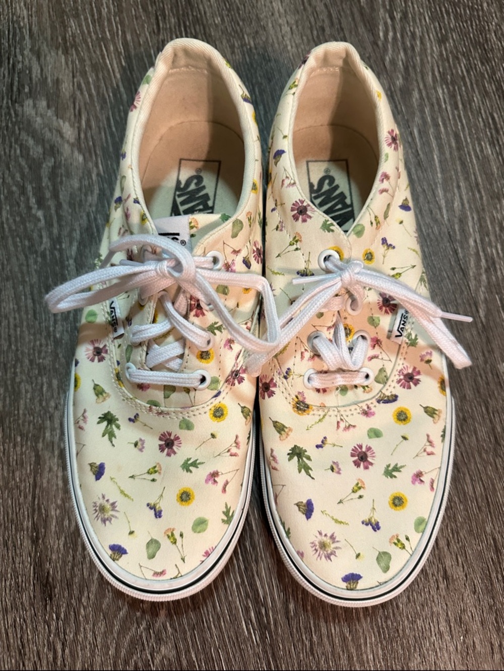 Vans Doheny Pressed Flowers Cream Canvas Women’ Sneakers